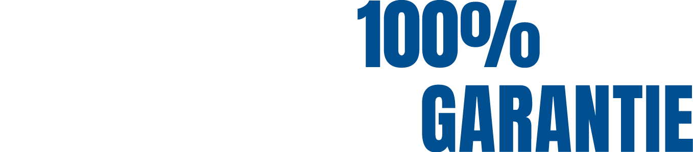 100% garantie 100% garantie